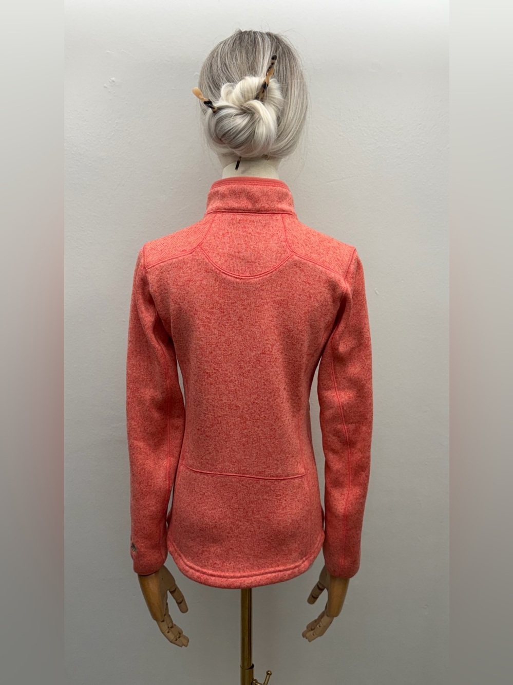 Icewear Iceland Full Zip Fleece Jacket XS Coral Pink Heathered Outdoor Hiking - Picture 6 of 16